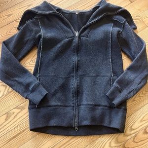 Free People Oversized Zip up Sweater